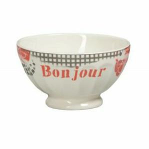 Bol cotelé " BONJOUR "