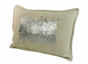 Coussin " STAR-LIN "  sequins brodés 30 x 45