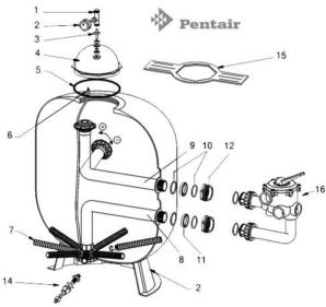 Raccord laiton de fixation du t? de purge                              TRITON